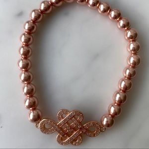 6mm Rose  Hematite bracelet